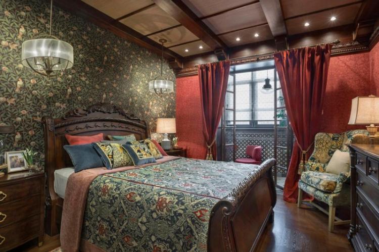 Спальня в английском стиле - Дизайн интерьера фото