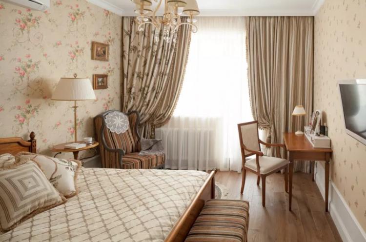 Спальня в английском стиле - Дизайн интерьера фото