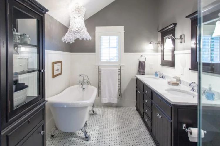 Ванная комната в английском стиле - Дизайн интерьера фото