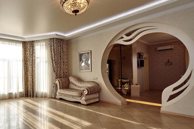 Фигурные арки из гипсокартона
