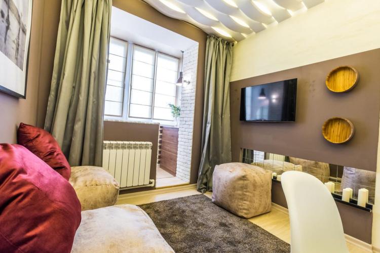 Арки из гипсокартона на балконе