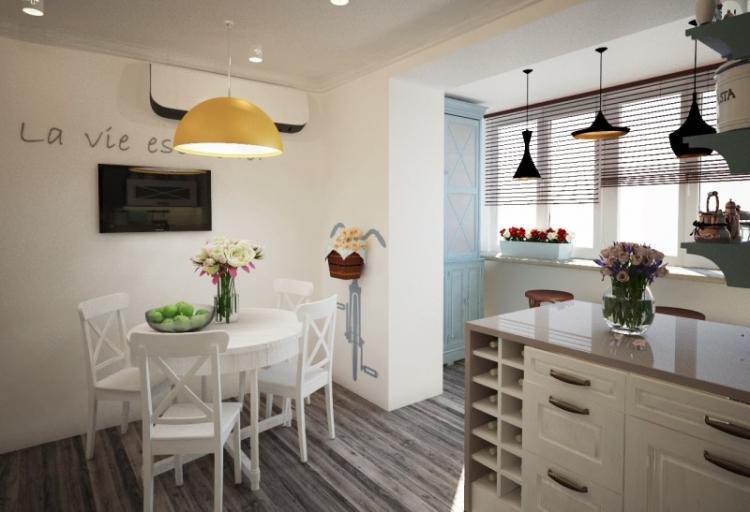 Арки из гипсокартона на балконе