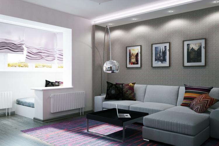 Арки из гипсокартона на балконе