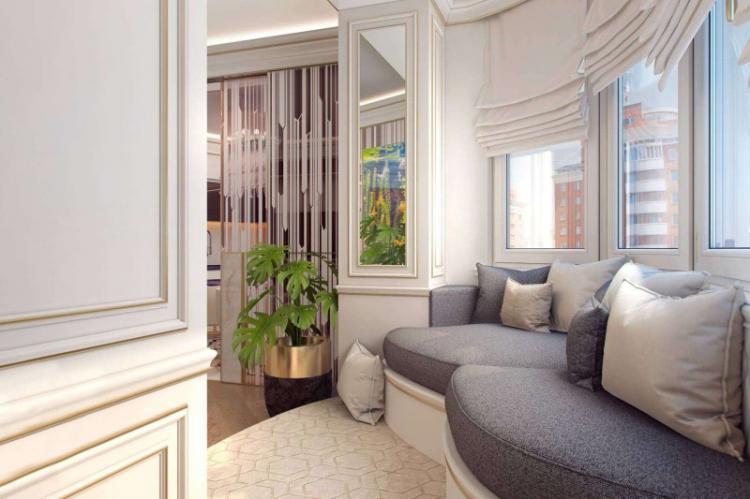 Арки из гипсокартона на балконе