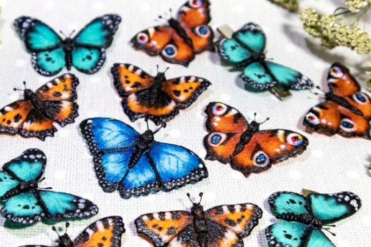 Бабочки из полимерной глины - Бабочки на стену своими руками