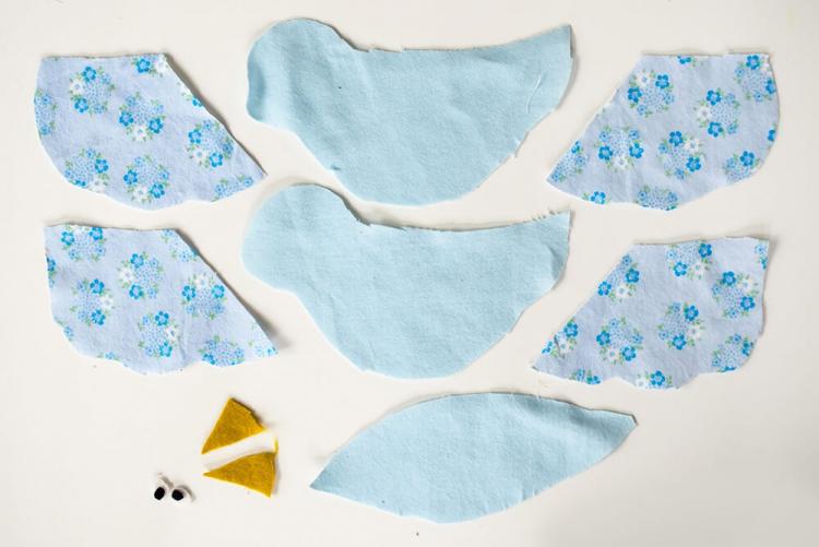 Балдахин с птичками на детскую кроватку своими руками