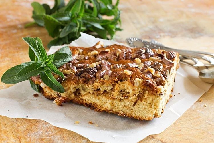 Банановый пирог с шоколадом и орехами в духовке - рецепты