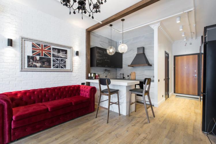 Барная стойка как перегородка - Виды барных стоек для кухни