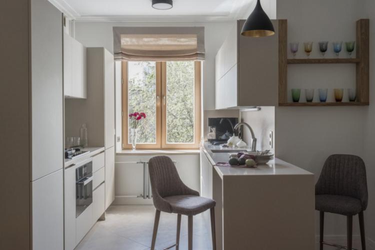 Минималистичная барная стойка для кухни