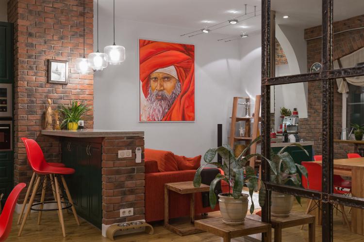 Барная стойка в стиле лофт