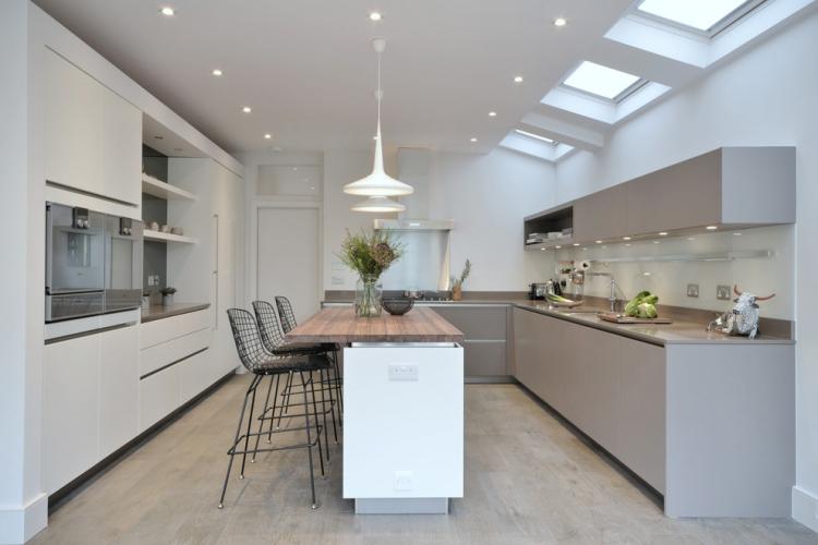 Барные стойки в интерьере кухни - фото