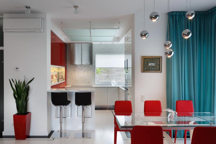 Барные стойки в интерьере кухни - фото