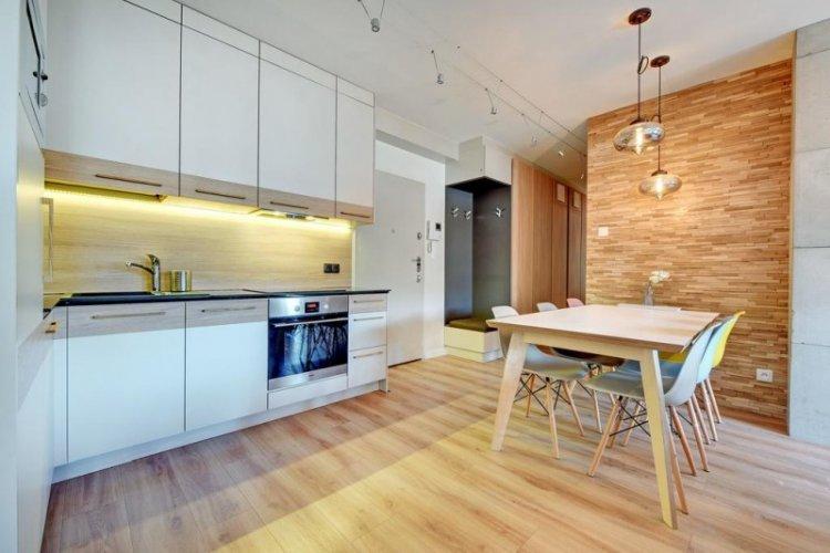 Современная белая кухня - дизайн интерьера фото