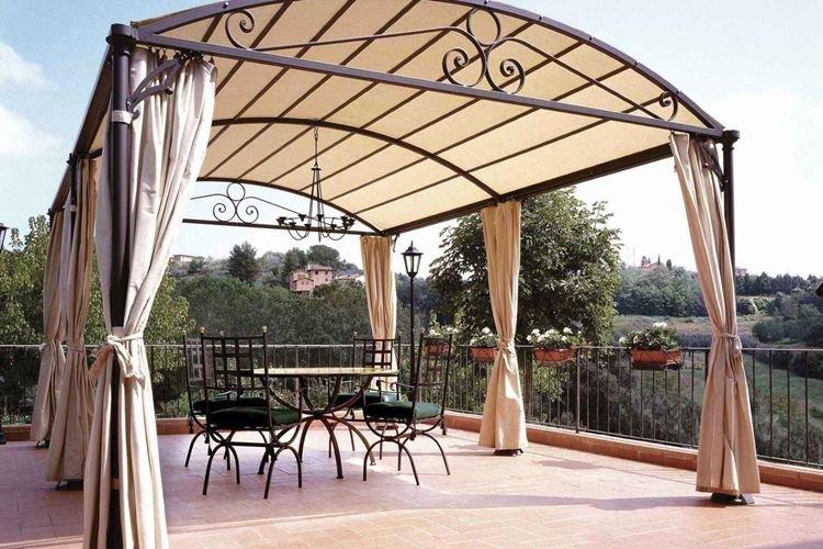 Открытая беседка из поликарбоната - фото и идеи