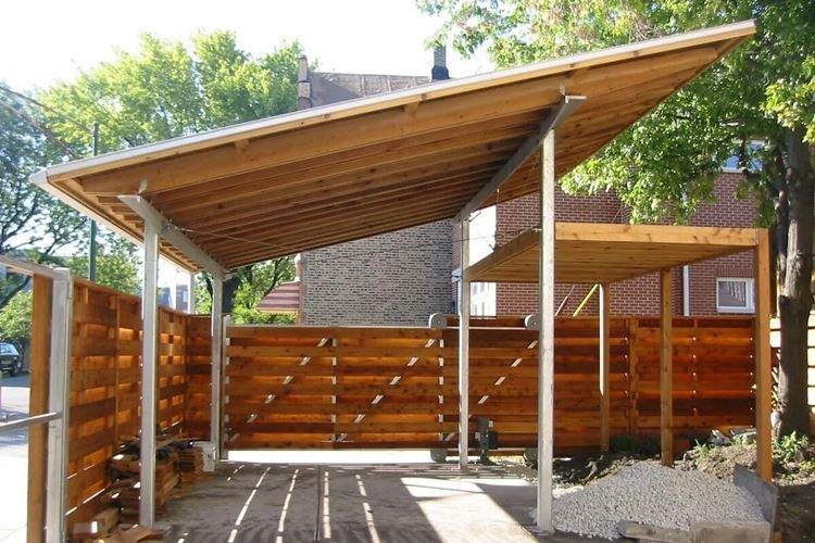 Беседка из поликарбоната с односкатной крышей - фото и идеи