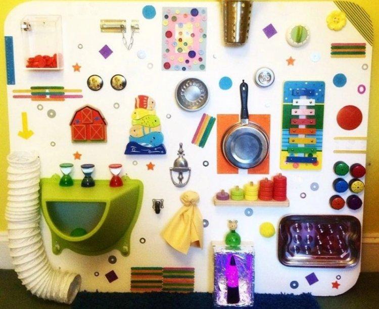 Кухонный бизиборд для девочки своими руками