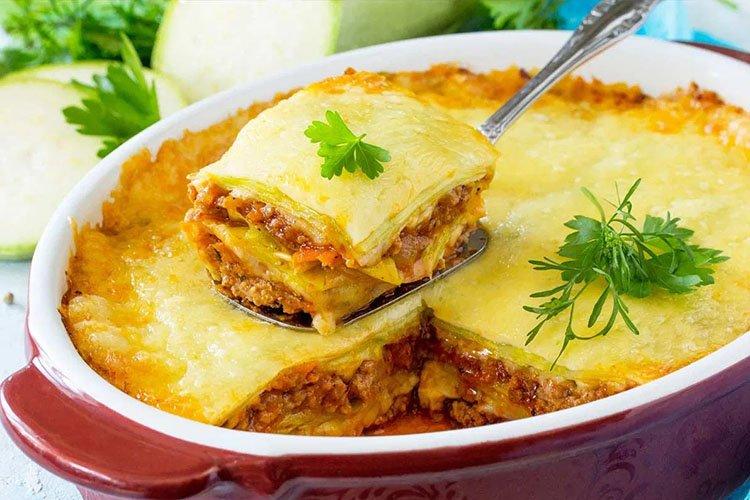 Мясная запеканка с кабачками - Блюда из кабачков рецепты