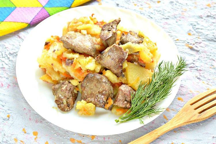 Жаркое Печенкин из куриной печени - рецепты