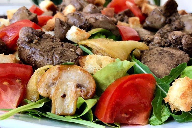 Куриная печень с грибами - рецепты