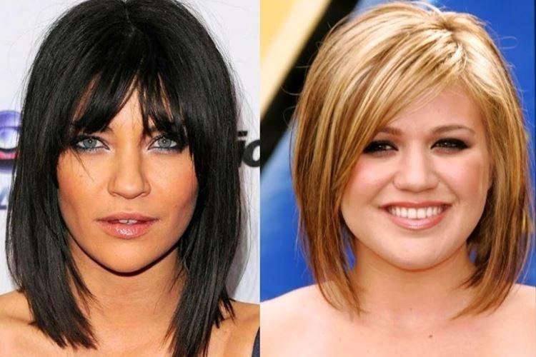 Удлиненное боб каре с челкой