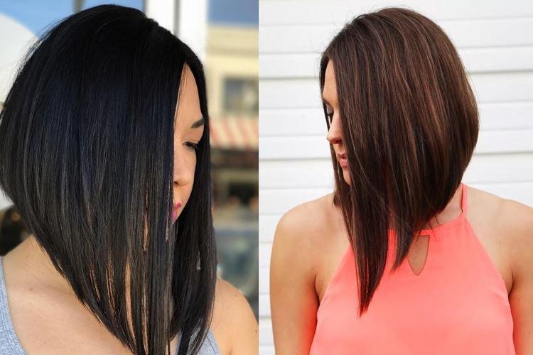 Удлиненное боб каре без челки