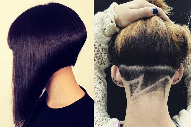 Удлиненное боб каре на ножке