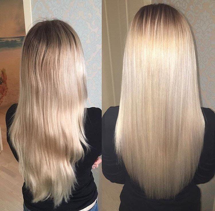 Ботокс для волос - фото до и после