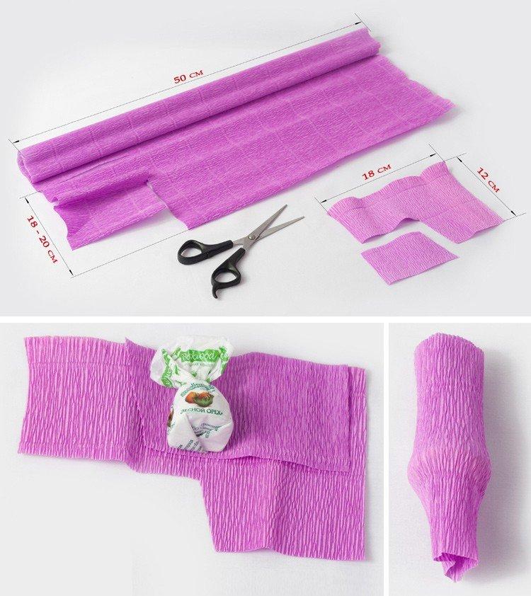 Сладкий букет из конфет своими руками