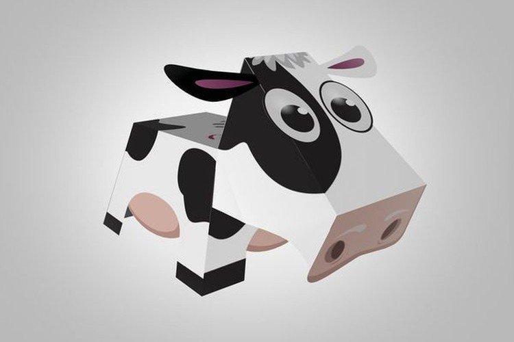 Бычок из бумаги на Новый год 2021 - фото и идеи