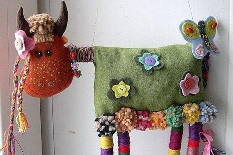 Бычок из ткани своими руками - фото и идеи
