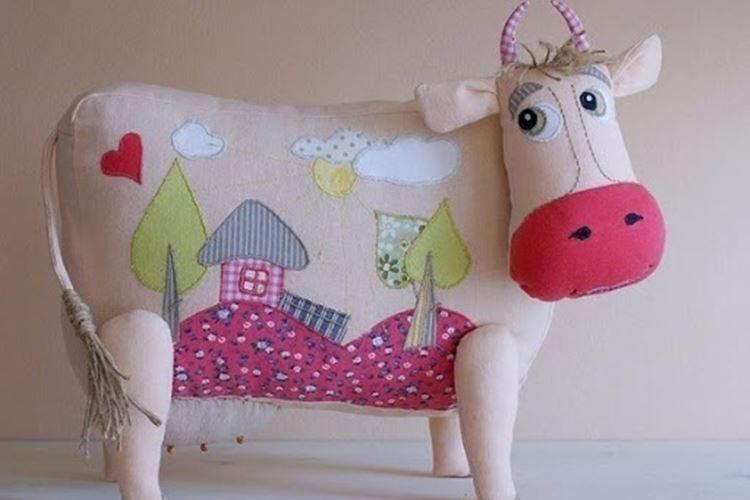 Бычок из ткани своими руками - фото и идеи