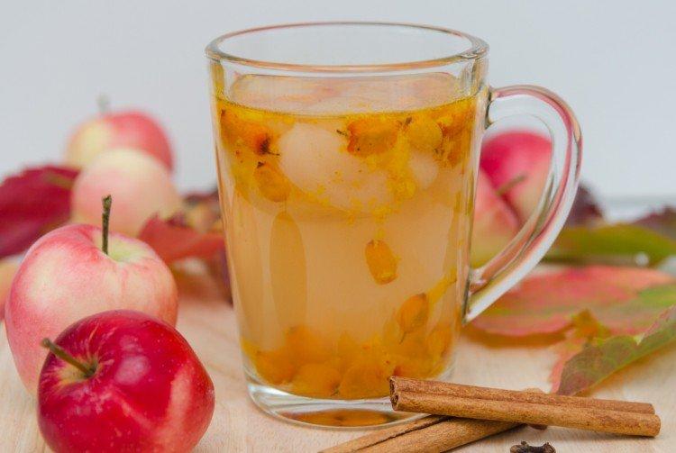 Компот из яблок и облепихи - Что приготовить из облепихи на зиму