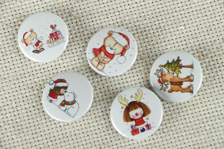 Набор значков - Что подарить ребенку на Новый год 2021