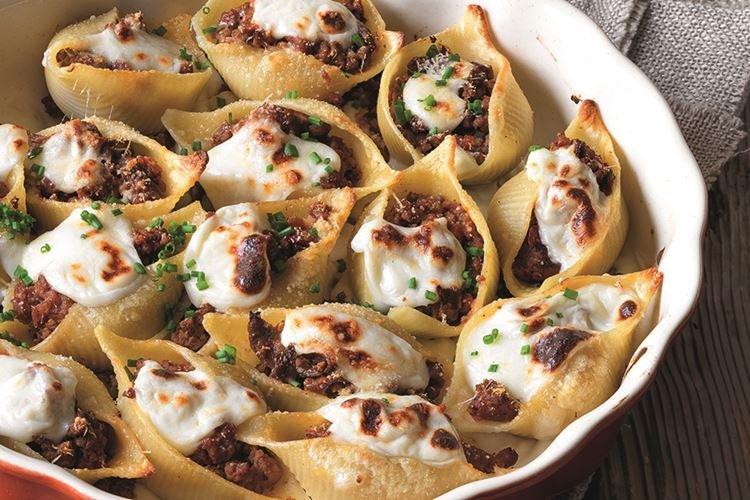 Конкильони с фаршем - Что приготовить из фарша