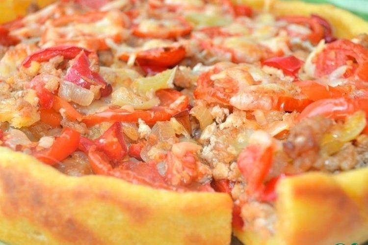 Деревенский пирог с говяжьим фаршем - Что приготовить из говяжьего фарша рецепты