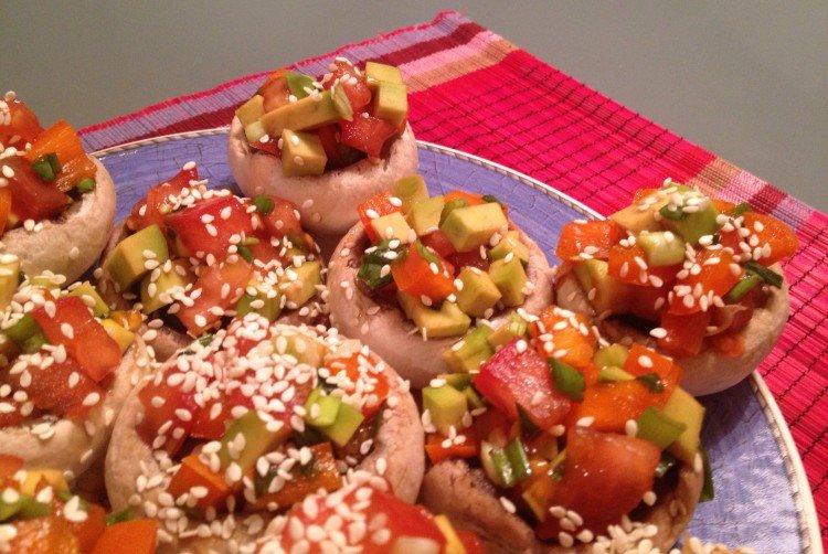 Шампиньоны фаршированные овощами - Что приготовить из шампиньонов рецепты