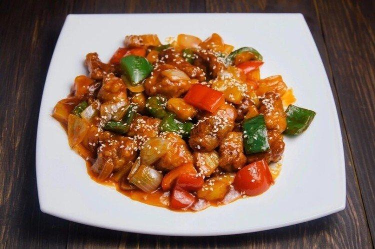 Свинина в кисло-сладком соусе - Что приготовить из свинины