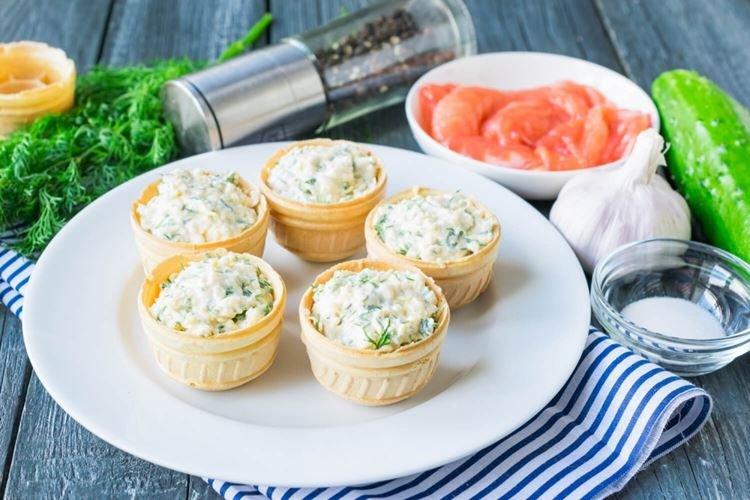 Творог с лососем и зеленью - Что приготовить из творога