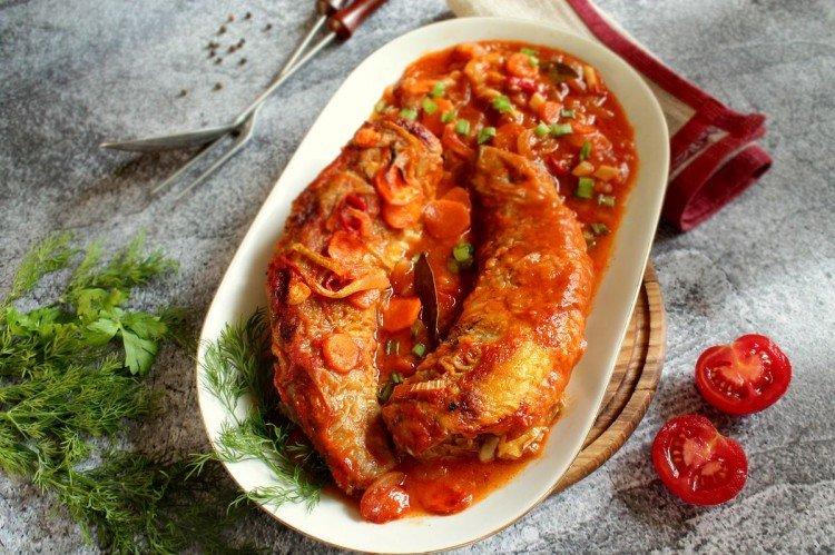 Диетическая рыба с овощами - Что приготовить ребенку на обед рецепты