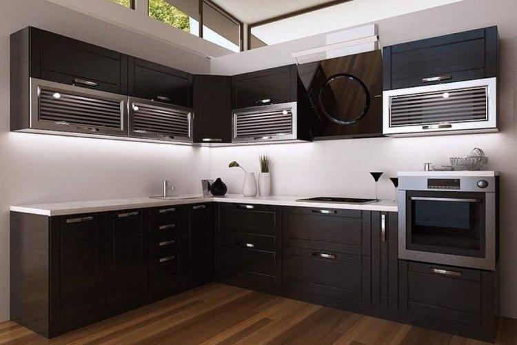 Цвет венге на кухне - дизайн фото