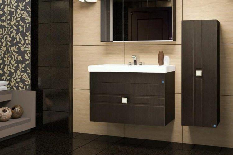 Цвет венге в ванной - дизайн фото