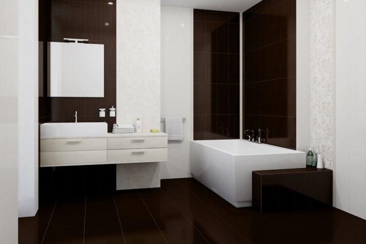 Цвет венге в ванной - дизайн фото