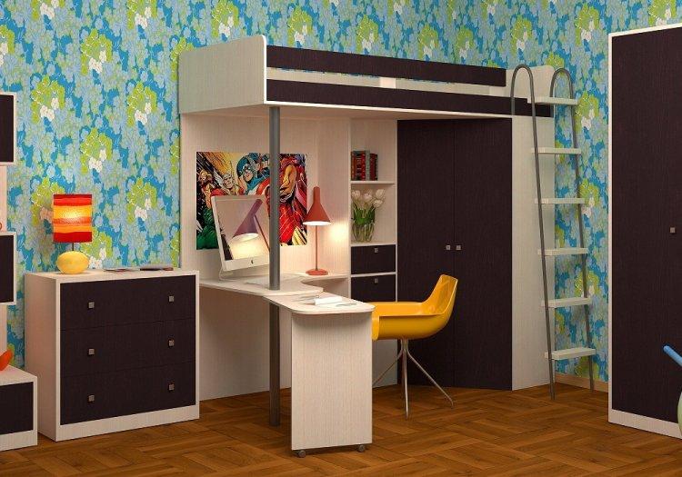 Цвет венге в детской комнате - дизайн фото