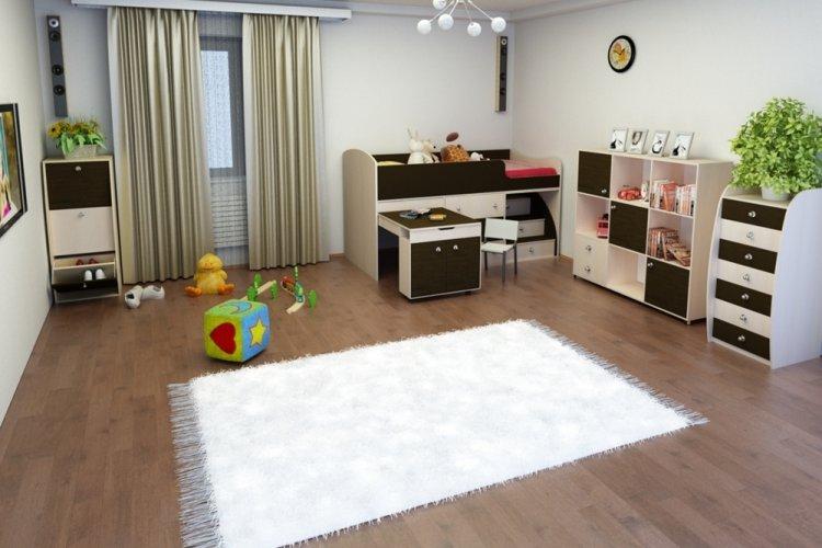 Цвет венге в детской комнате - дизайн фото