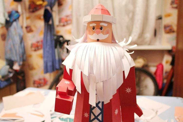 Дед Мороз из бумаги своими руками - фото и идеи