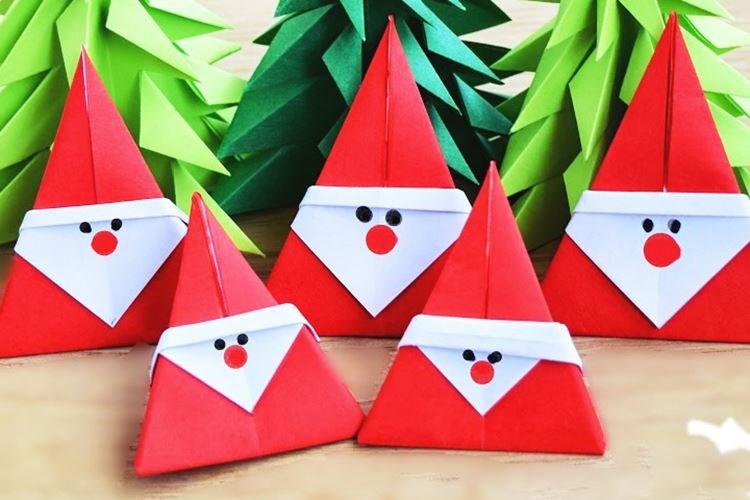 Дед Мороз из бумаги своими руками - фото и идеи