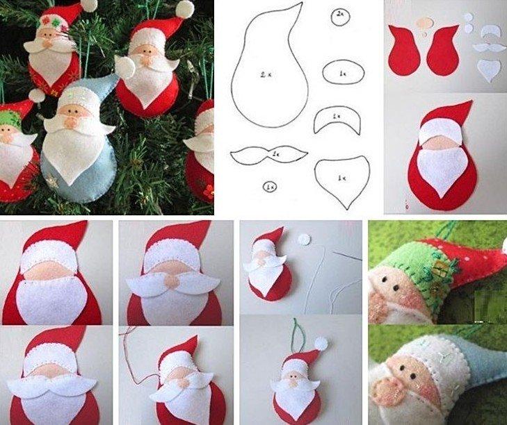 Дед Мороз из фетра своими руками