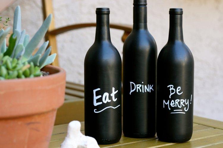 Декор бутылок своими руками - фото и идеи