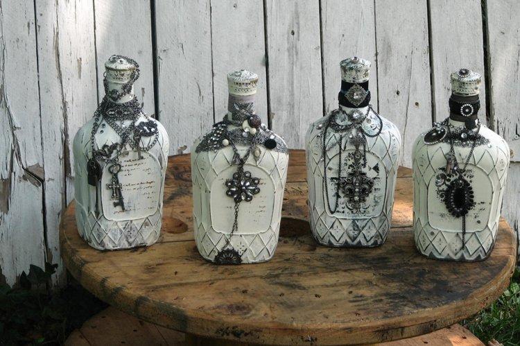 Декор бутылок своими руками - фото и идеи