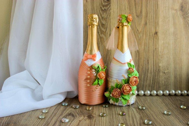 Декор бутылок своими руками - фото и идеи
